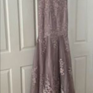 Dusty lavender/gray prom dress